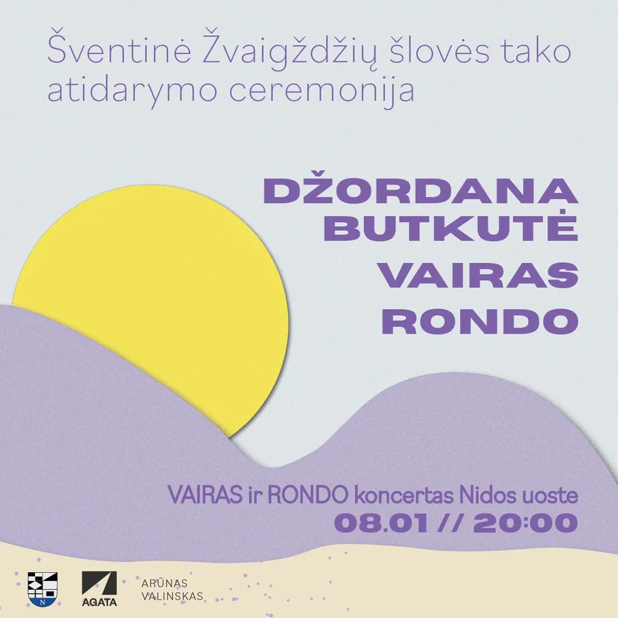 Nida švenčia muziką: Šlovės takas pasipildo trimis legendiniais vardais‬ ‬ ‭